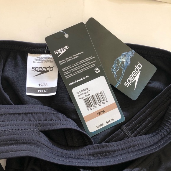 Speedo Solid Super Proback Pro LT Training One Piece Swimsuit Size 12/ 38 - Picture 7 of 11